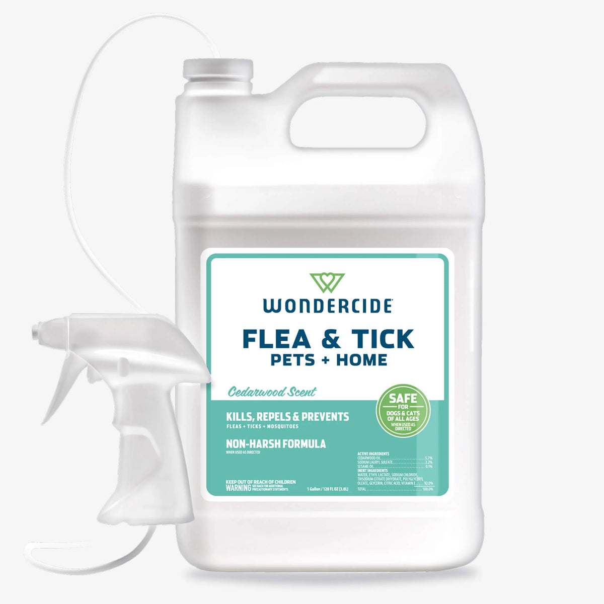 Flea & Tick Spray for Pets + Home, Gallon Refill