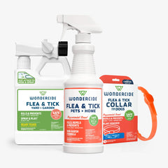 Flea & Tick 360 Protection Bundle: Collar & Sprays